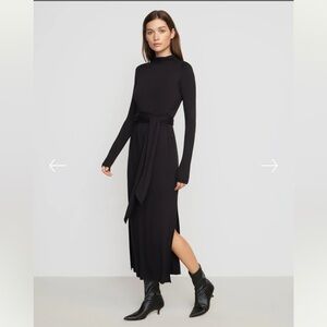 Modern Citizen - Vero Long-sleeve Tie-Front Dress - size M